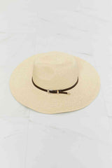 Fame Boho Summer Straw Fedora Hat
