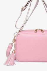 PU Leather Tassel Crossbody Bag